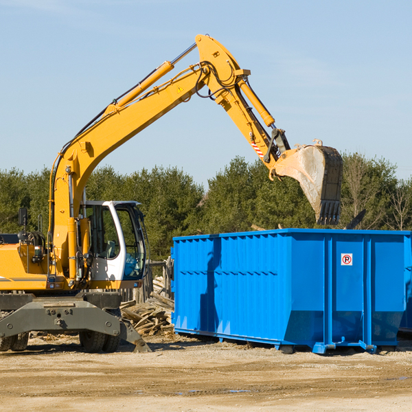 what happens if the residential dumpster is damaged or stolen during rental in Garrison